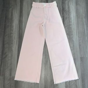 Zara Light Pink Marine Straight Jeans